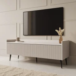 Asty - TV-Meubel - Beige - 121x40x45 cm
