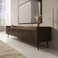Asty - TV-Meubel - Donker eiken - 180x40x45 cm