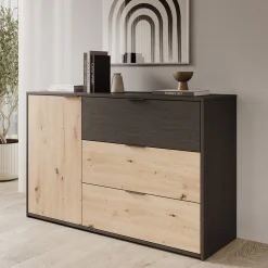 Augustus - Dressoir - Eiken - 125x40x80 cm