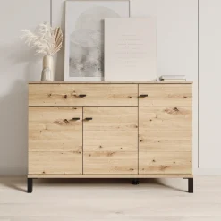 Avellio - Dressoir - Eikenpatroon - 116x35x78 cm