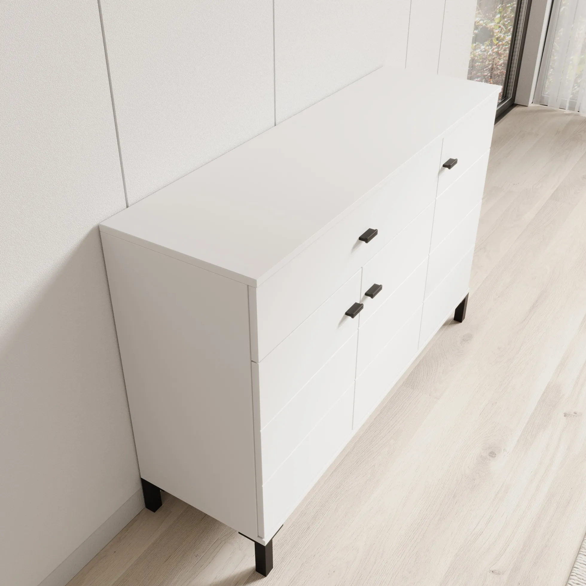 Avellio - Dressoir - Wit - 116x35x78 cm