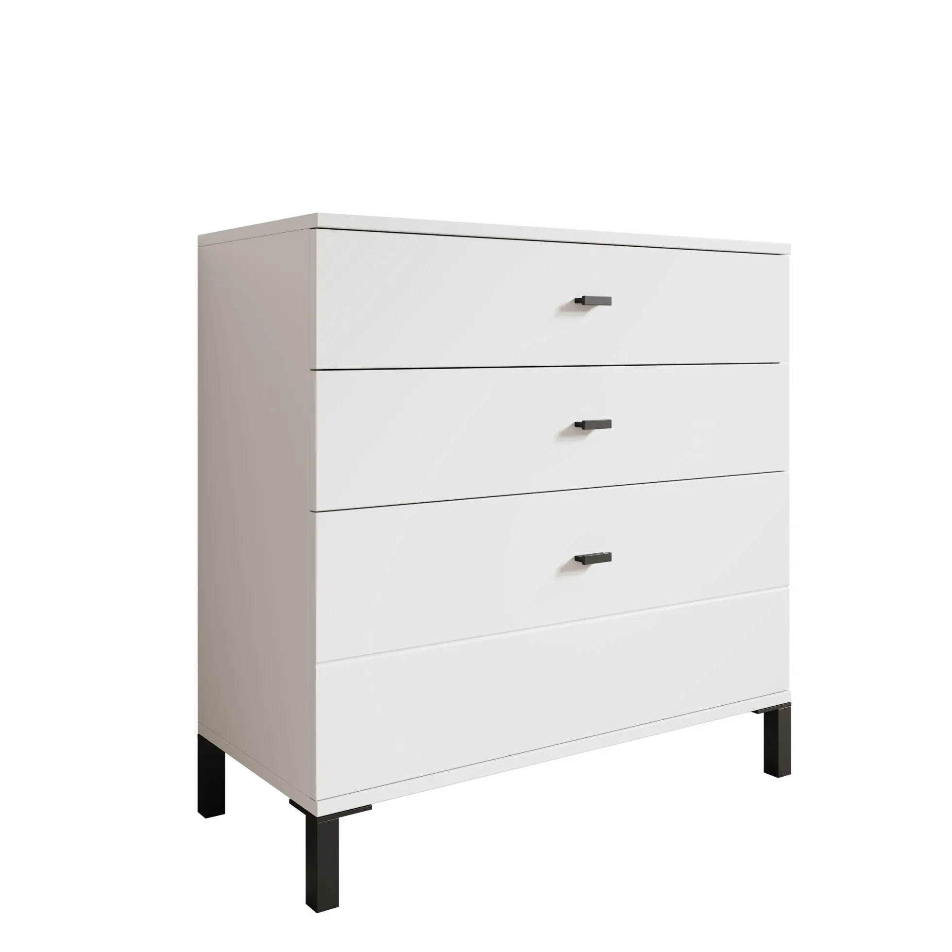 Avellio - Ladekast met 3 lades - Wit - 77x35x78 cm