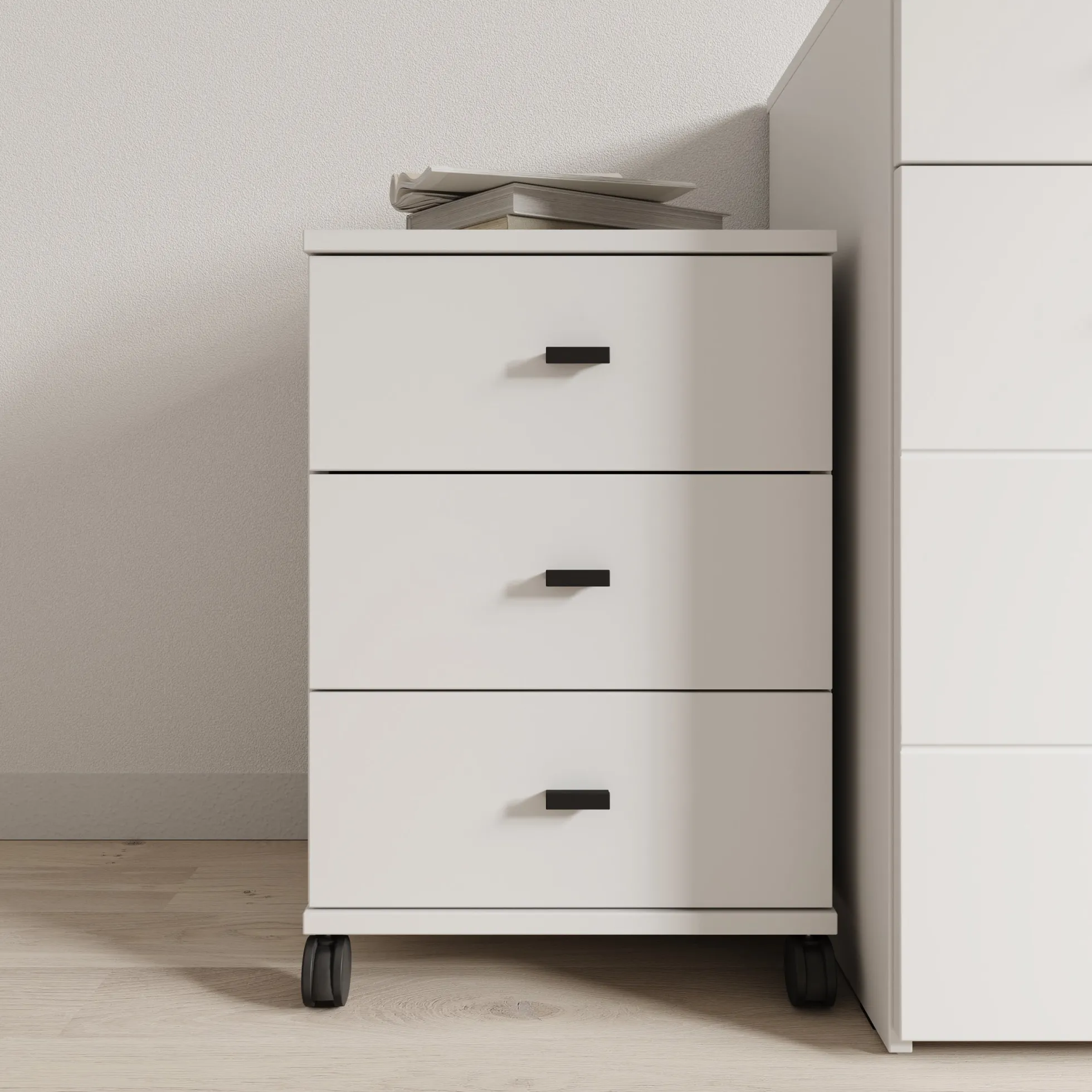 Avellio - Ladekast met 3 lades - Wit - 39x35x57 cm