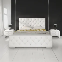 Aventura Diamond - Tweepersoonsbed - Wit - 140x200 cm