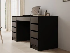 Avio 2 - Bureau - Zwart - 154x55 cm