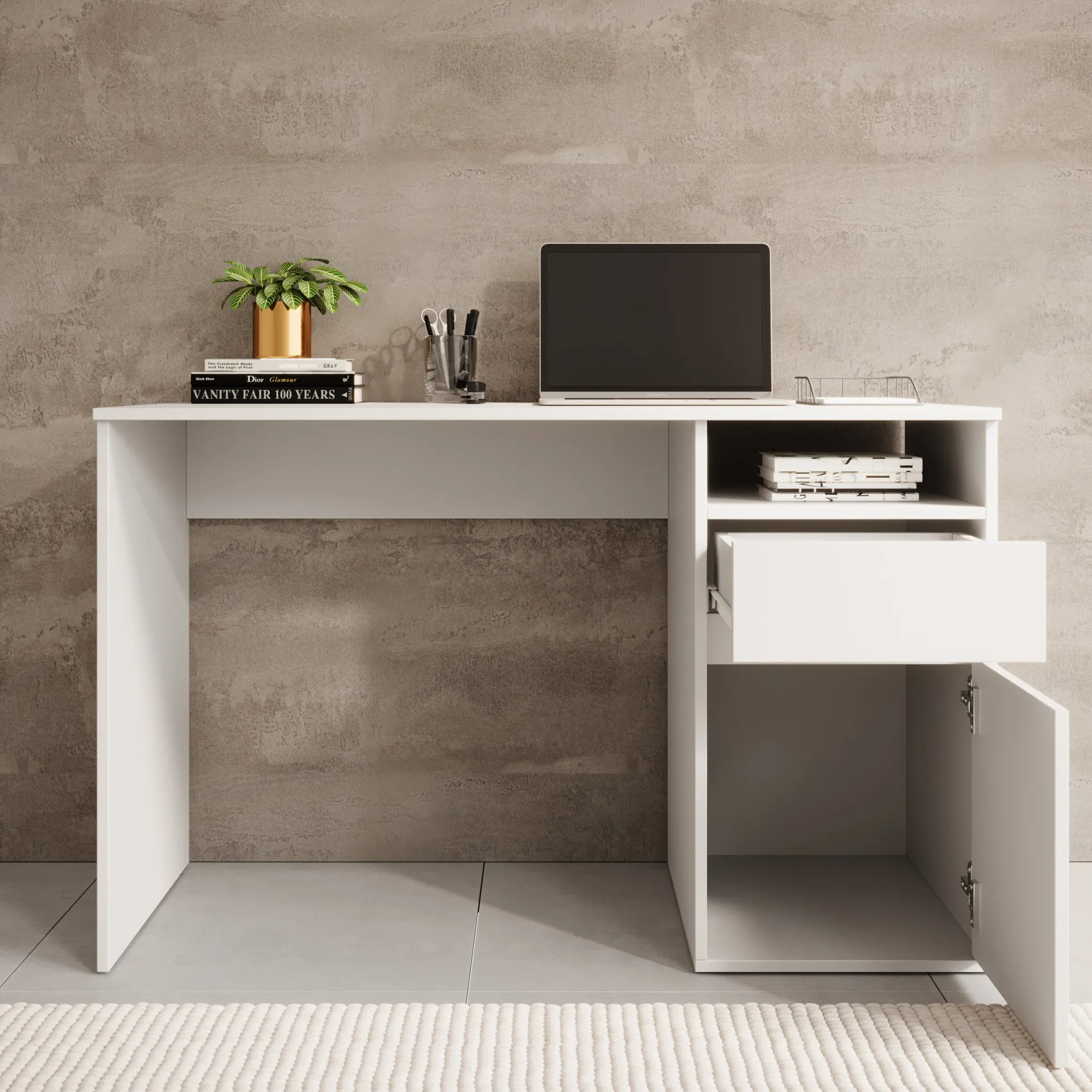 Babot 1 - Bureau - Wit - 120x54 cm