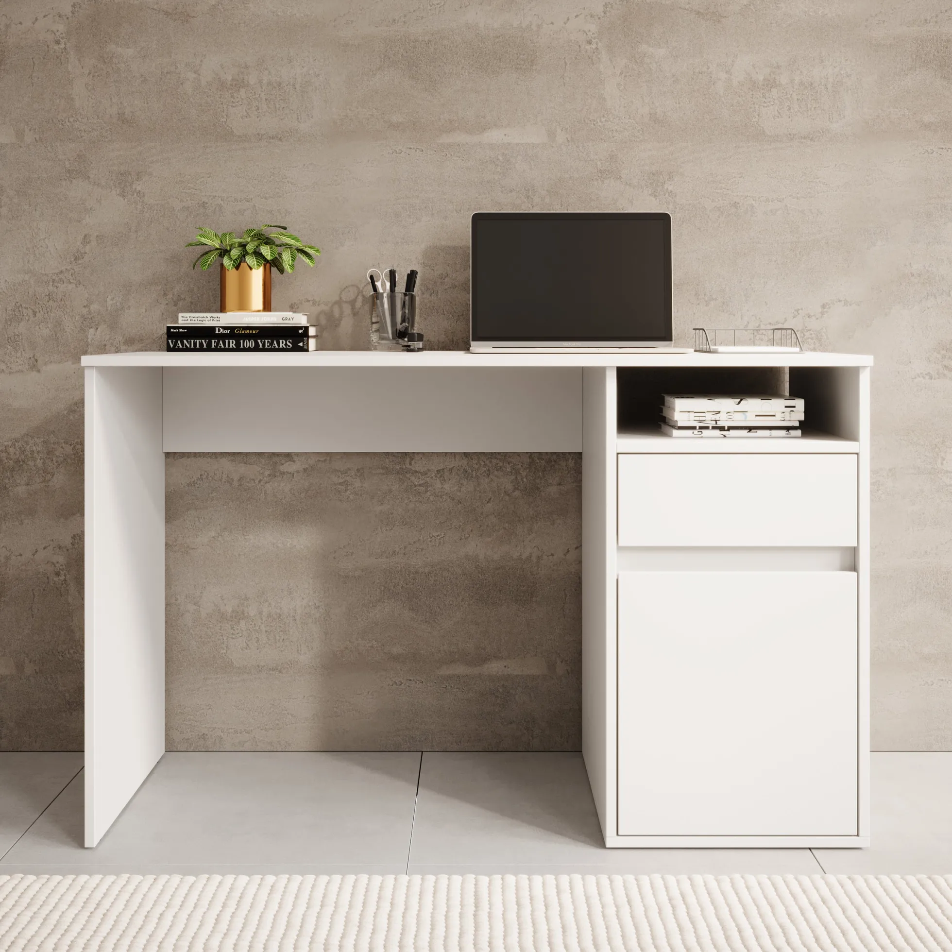 Babot 1 - Bureau - Wit - 120x54 cm