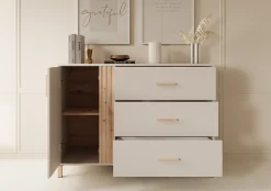 Bahia - Dressoir - Beige - 125x40x90 cm
