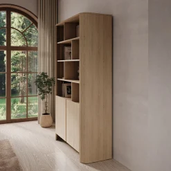 Barbados - Boekenkast - Eiken - 103x39x170 cm