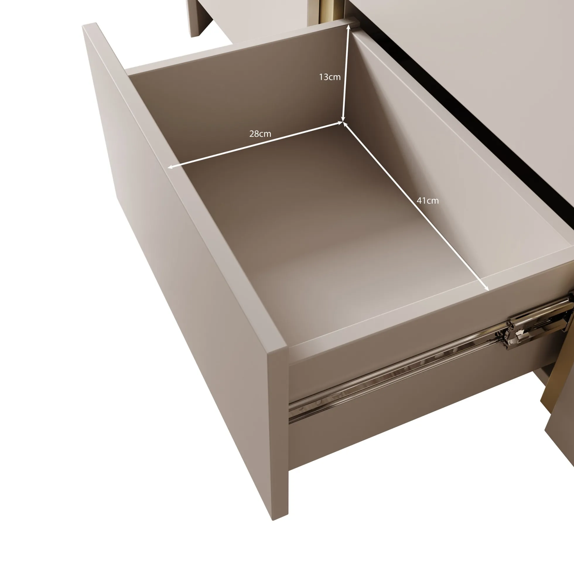Barbados - Dressoir - Beige - 168x39x84 cm