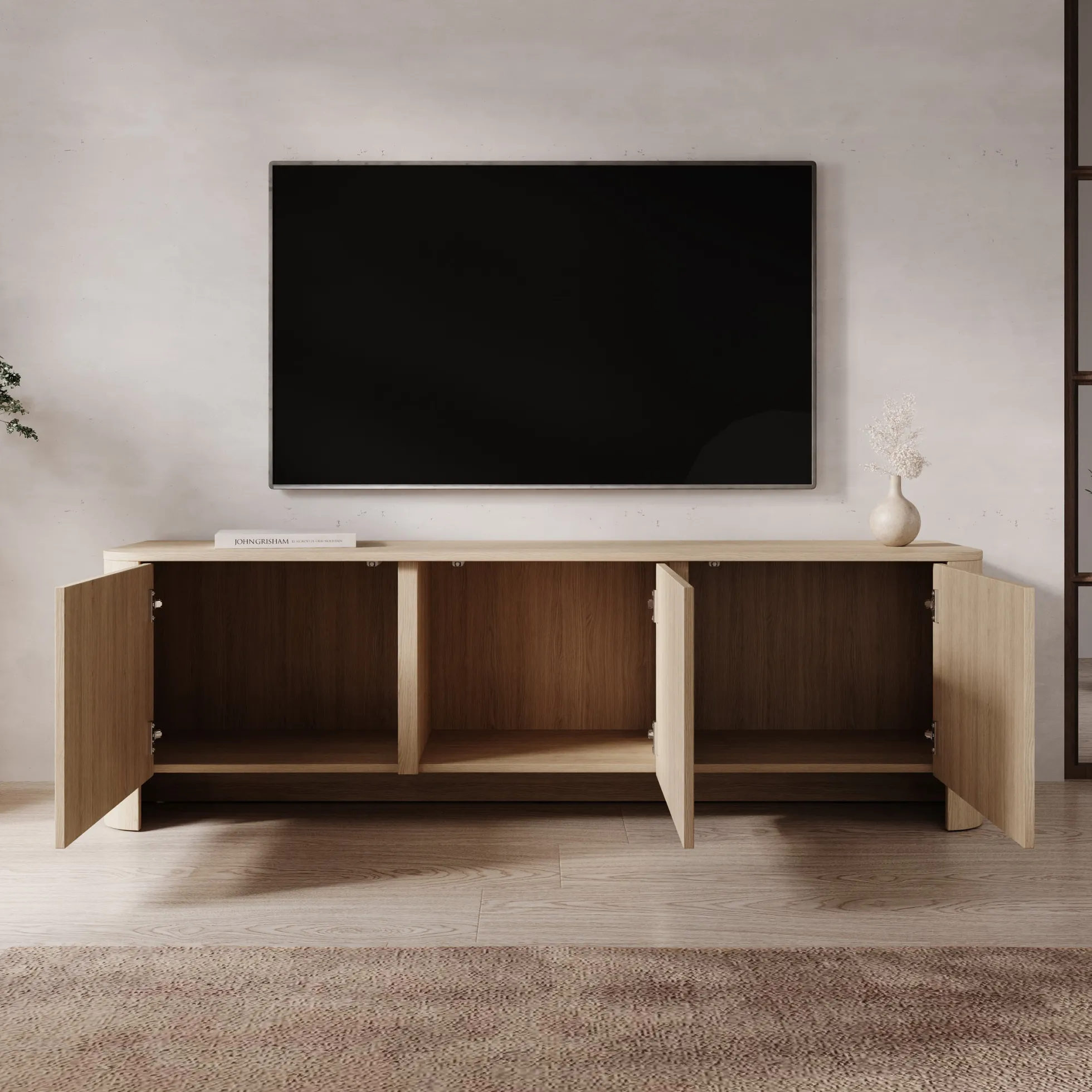 Barbados - TV-Meubel - Eiken - 168x39x52 cm