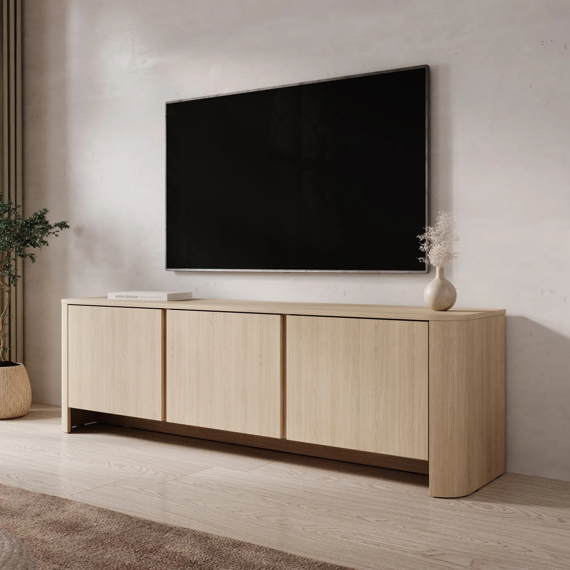 Barbados - TV-Meubel - Eiken - 168x39x52 cm