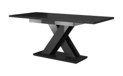 Bari - Eetkamertafel - Zwart/marmerlook - 140x80x75 cm