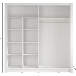 Bazarre - Kledingkast met schuifdeuren - Eiken