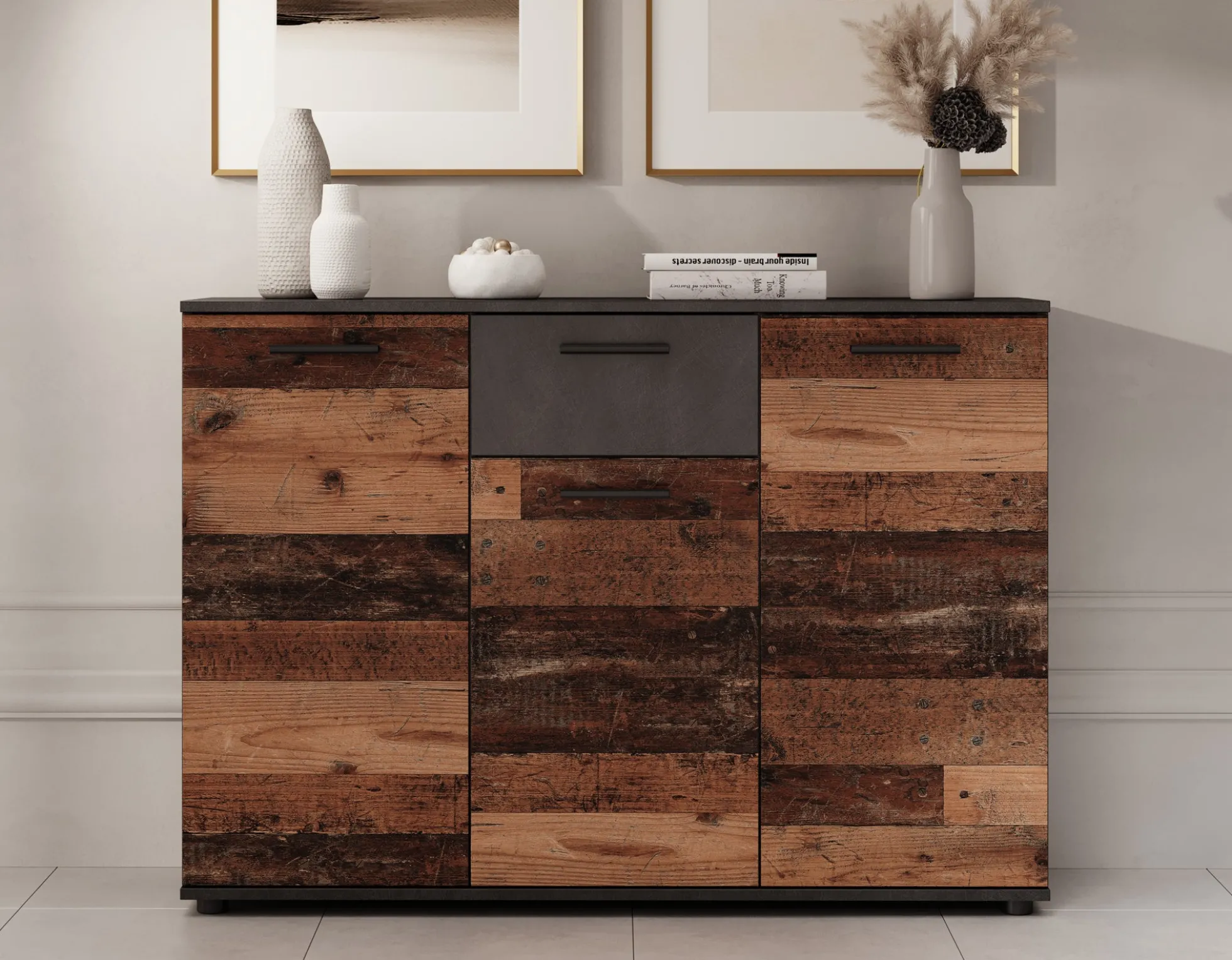 Bellini 2 - Dressoir - Donker/old wood - 120x33x85 cm