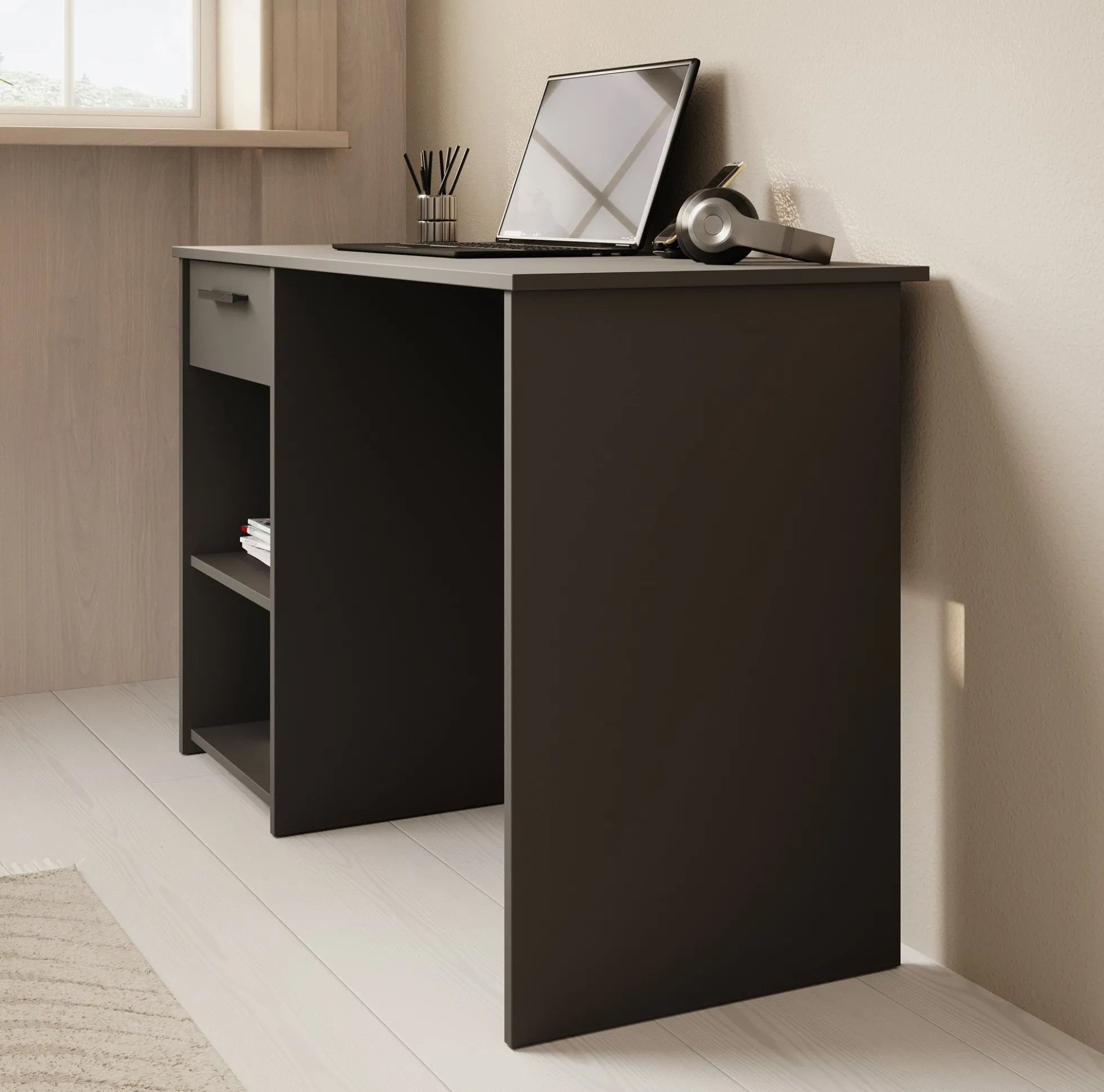 Bellini - Bureau - Antraciet - 110 cm