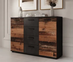 Bellini - Dressoir - Grijs - 120x33x85 cm