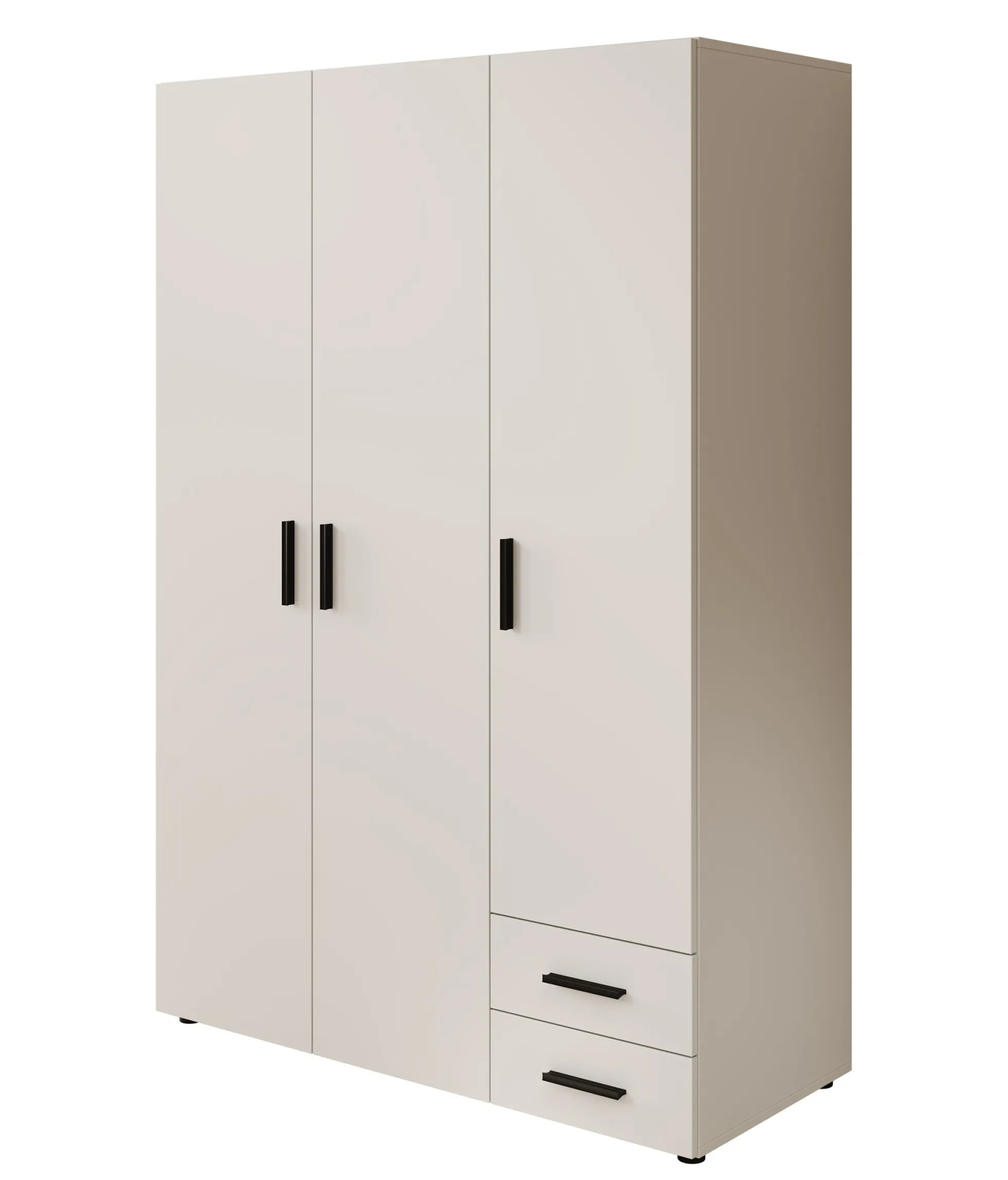 Bellini - Kledingkast 3-deurs - Wit - 120x51x177 cm