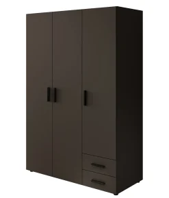Bellini - Kledingkast 3-deurs - Antraciet - 120x51x177 cm