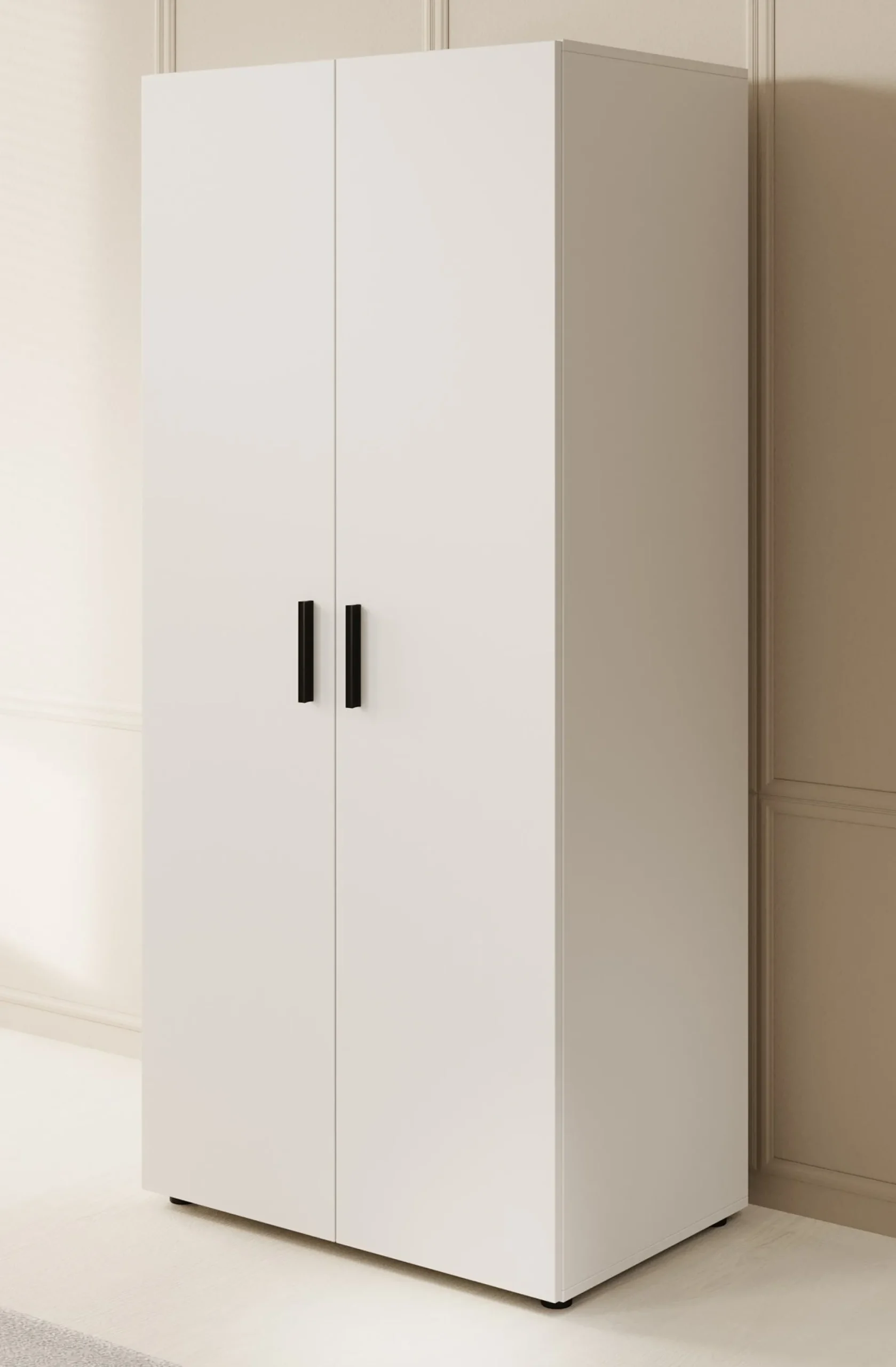 Bellini - Kledingkast 2-deurs - Wit - 80x51x177 cm