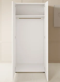 Bellini - Kledingkast 2-deurs - Wit - 80x51x177 cm