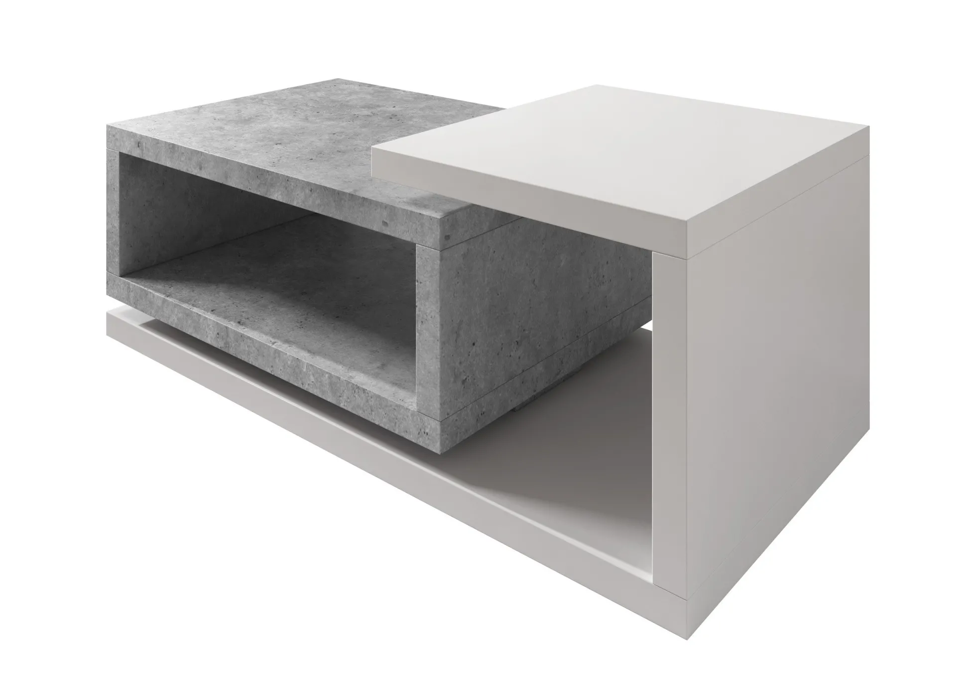 Bello - Salontafel - Betonlook/wit