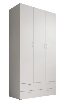 Bernd - Kledingkast - Wit - 111x52x214 cm