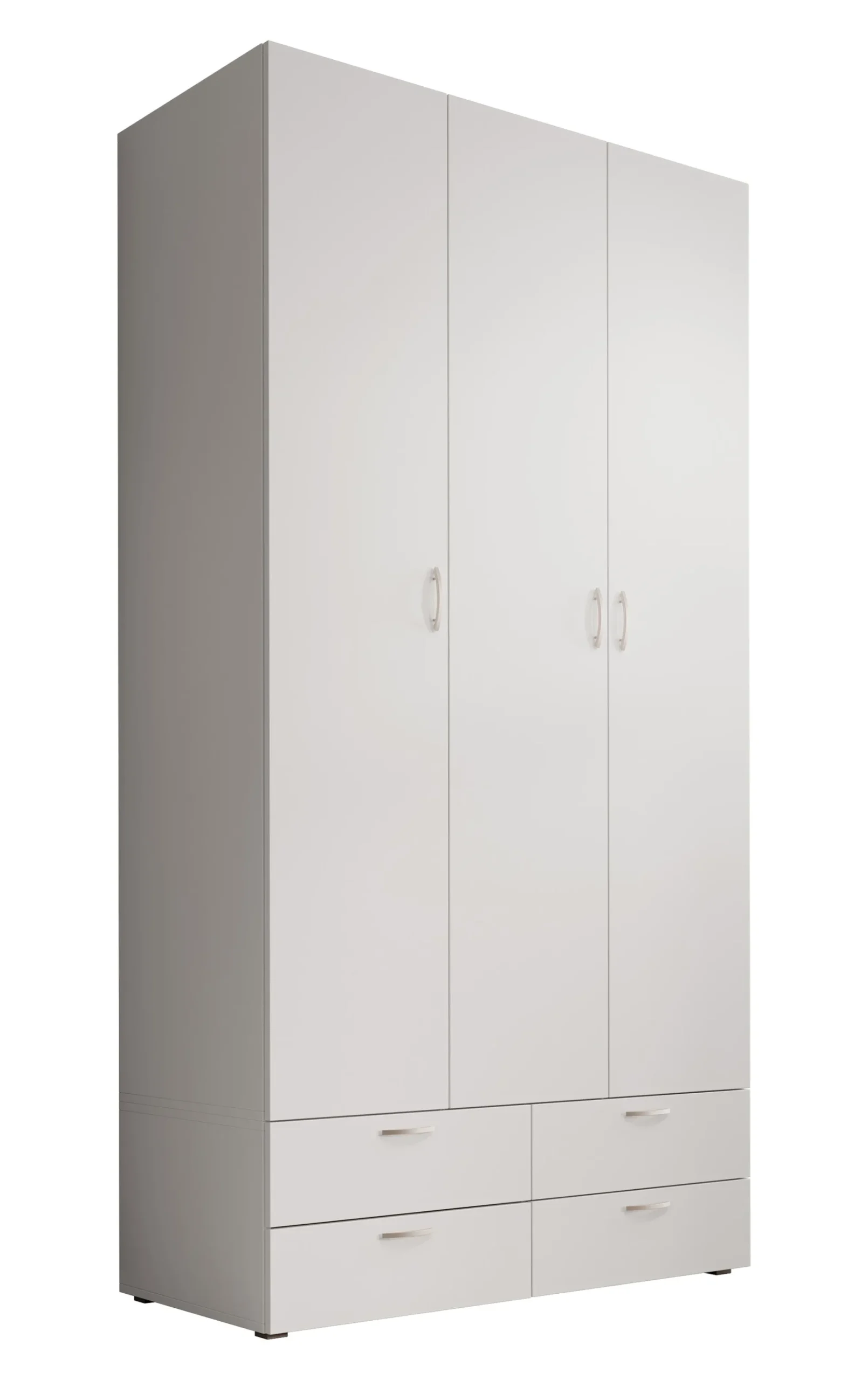 Bernd - Kledingkast - Wit - 111x52x214 cm