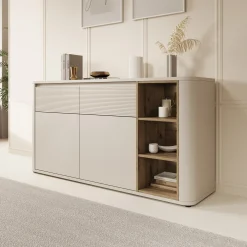 Bijou - Dressoir - Beige - 160x41x83 cm