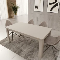 Bijou - Eetkamertafel - Beige - 160x90x73 cm