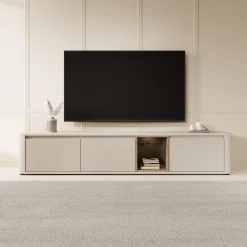Bijou - TV-Meubel - Beige - 215x41x42 cm