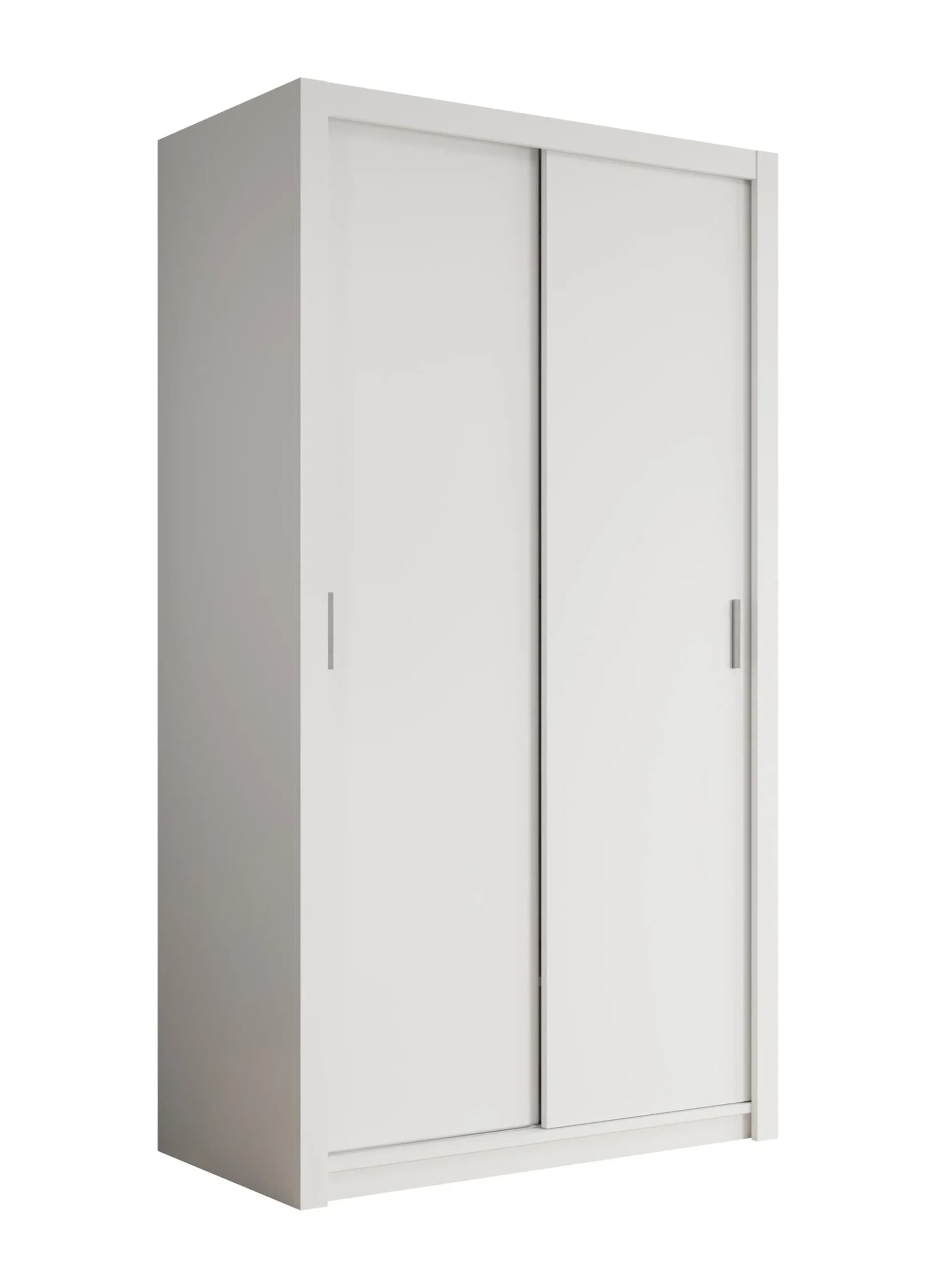 Blake - Kledingkast met schuifdeuren - Wit - 120x62x215 cm