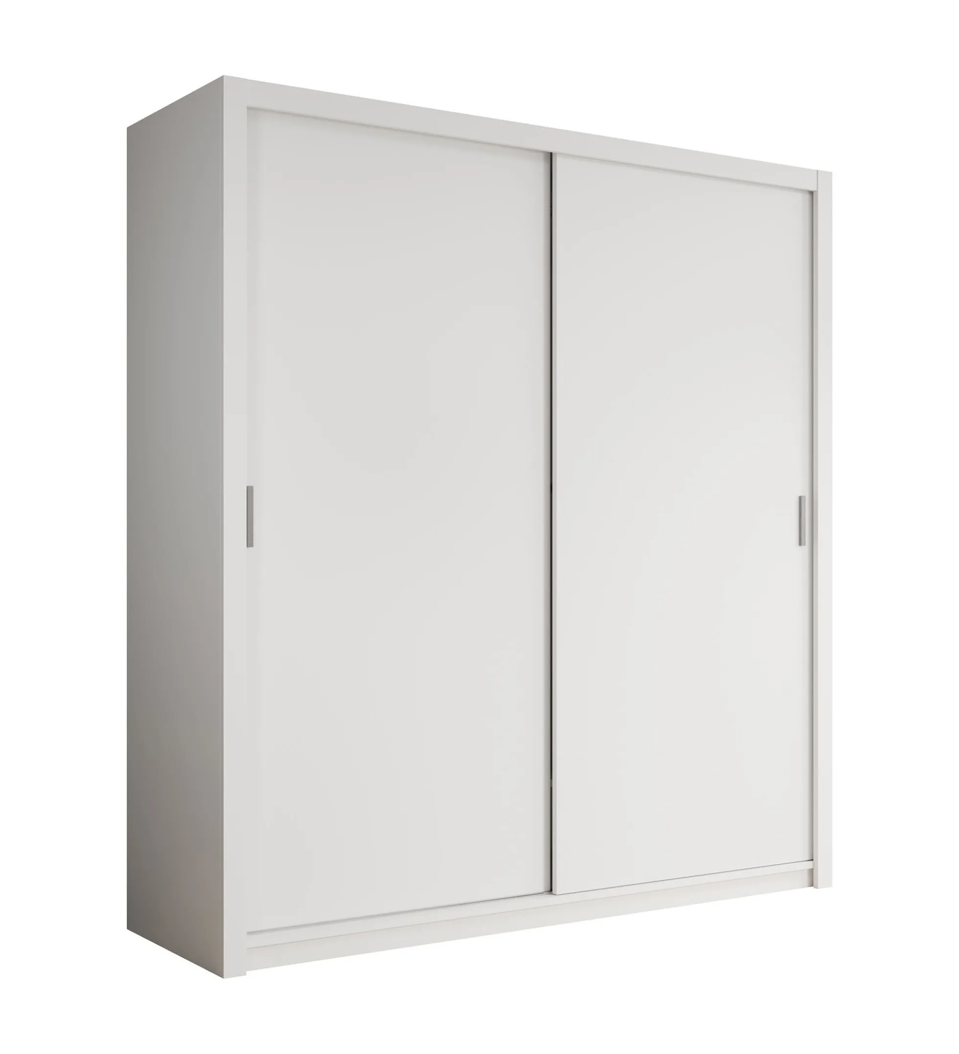 Blake - Kledingkast met schuifdeuren - Wit - 200x62x215 cm