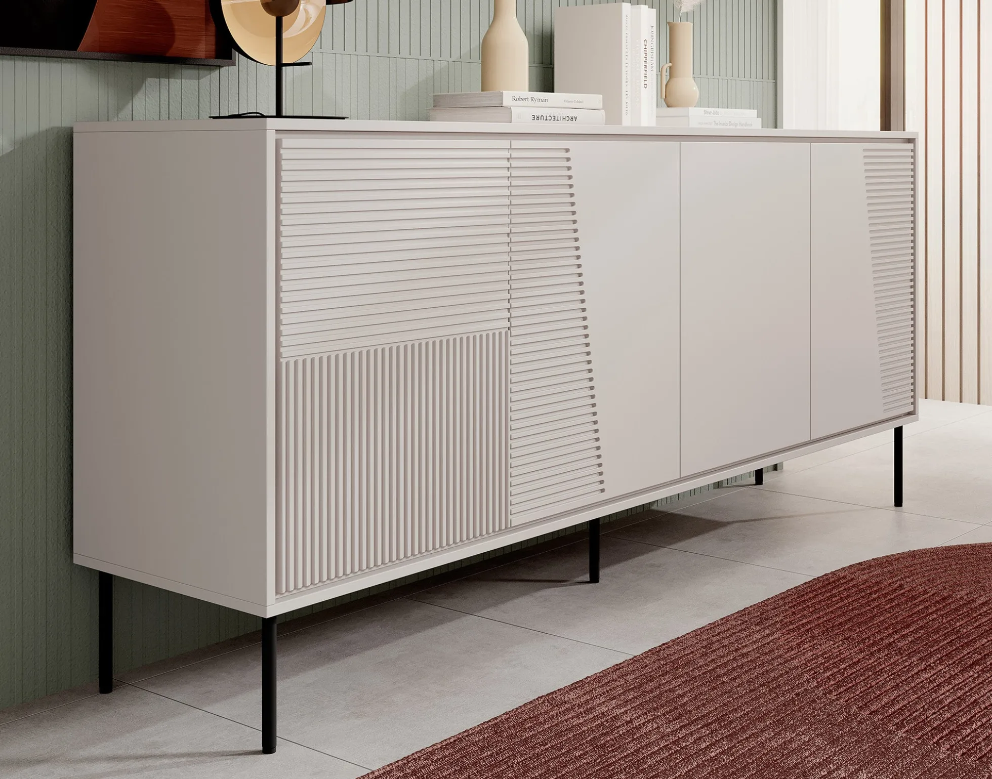 Blanes - Dressoir - Beige - 200x45x88 cm