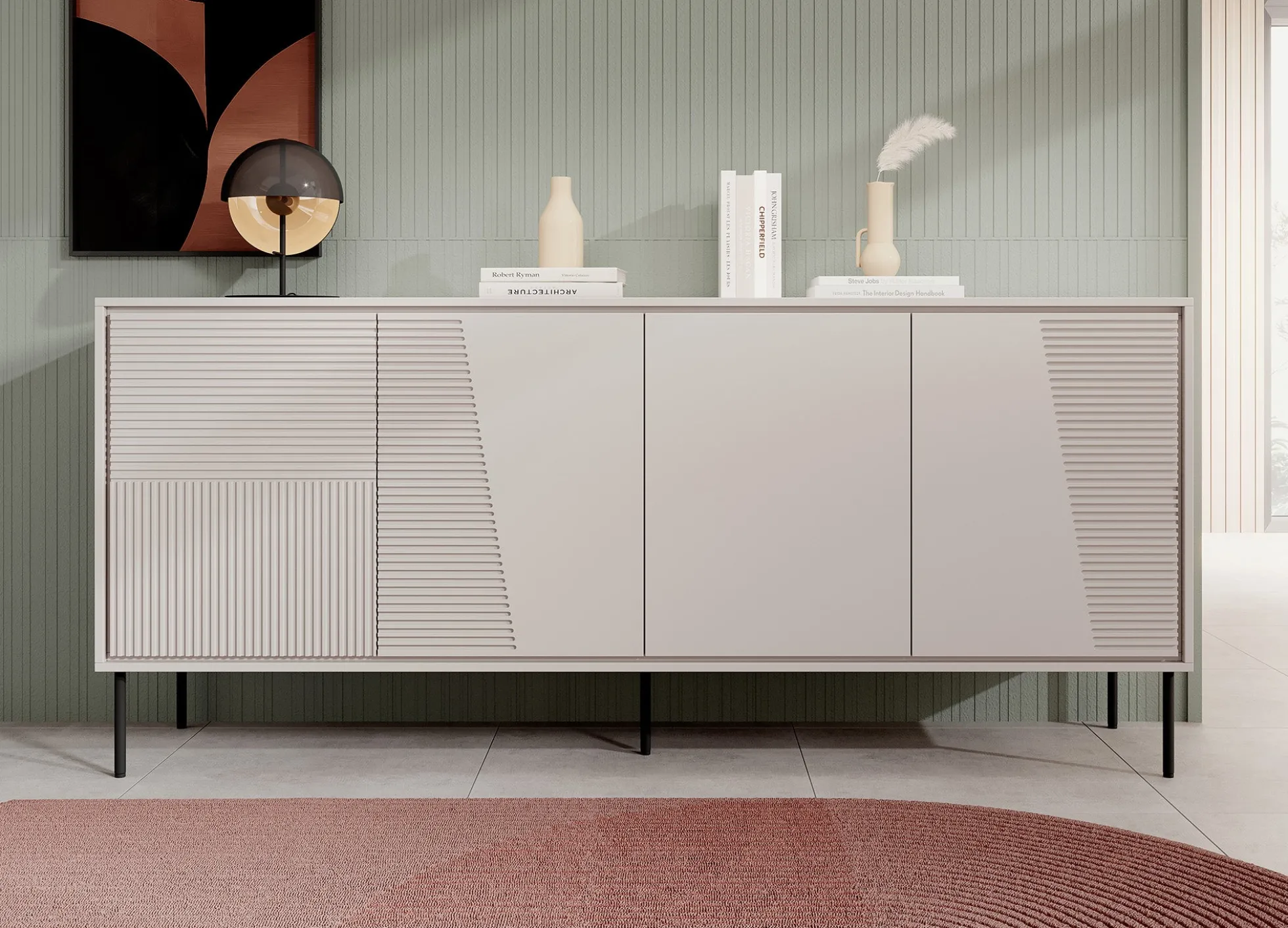 Blanes - Dressoir - Beige - 200x45x88 cm