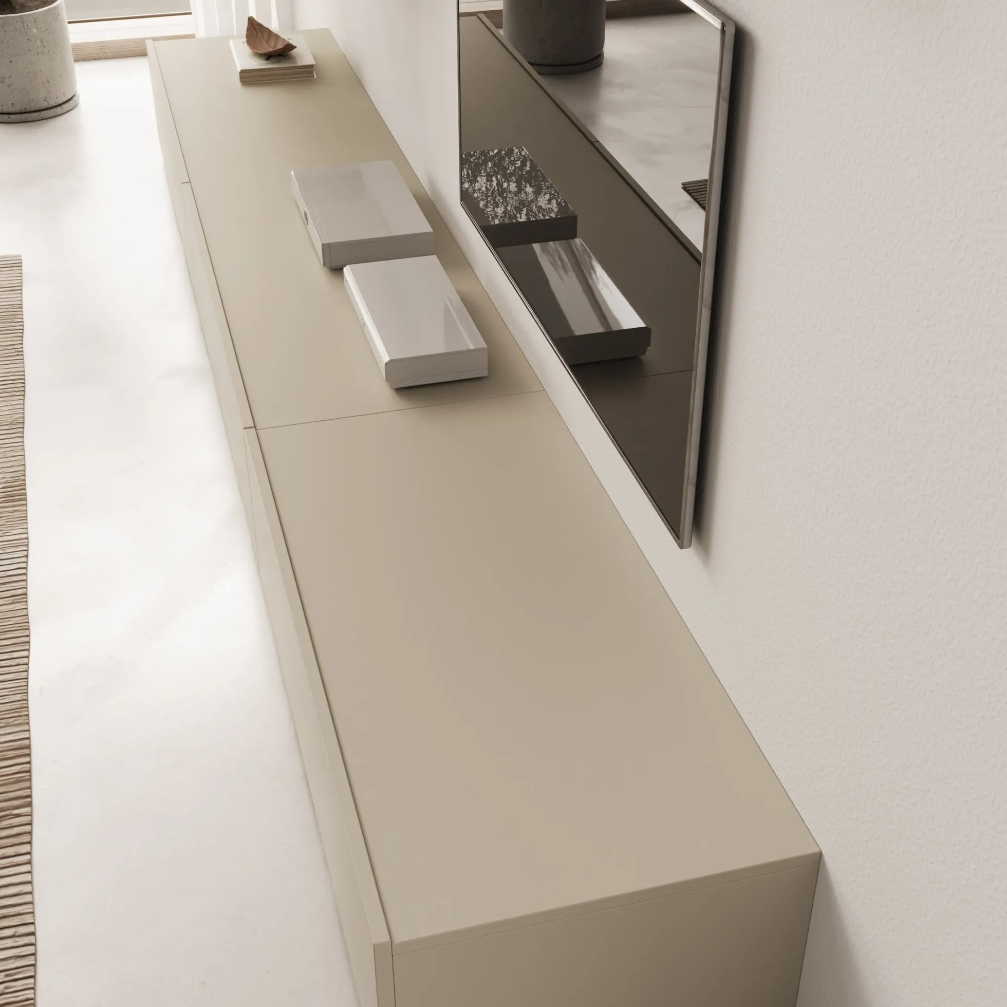 Bolivar - Wandmeubel - Beige - 270x41x26 cm