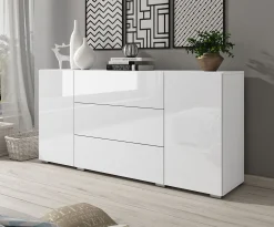 Bonzo - Dressoir - Wit - 150x39x68 cm