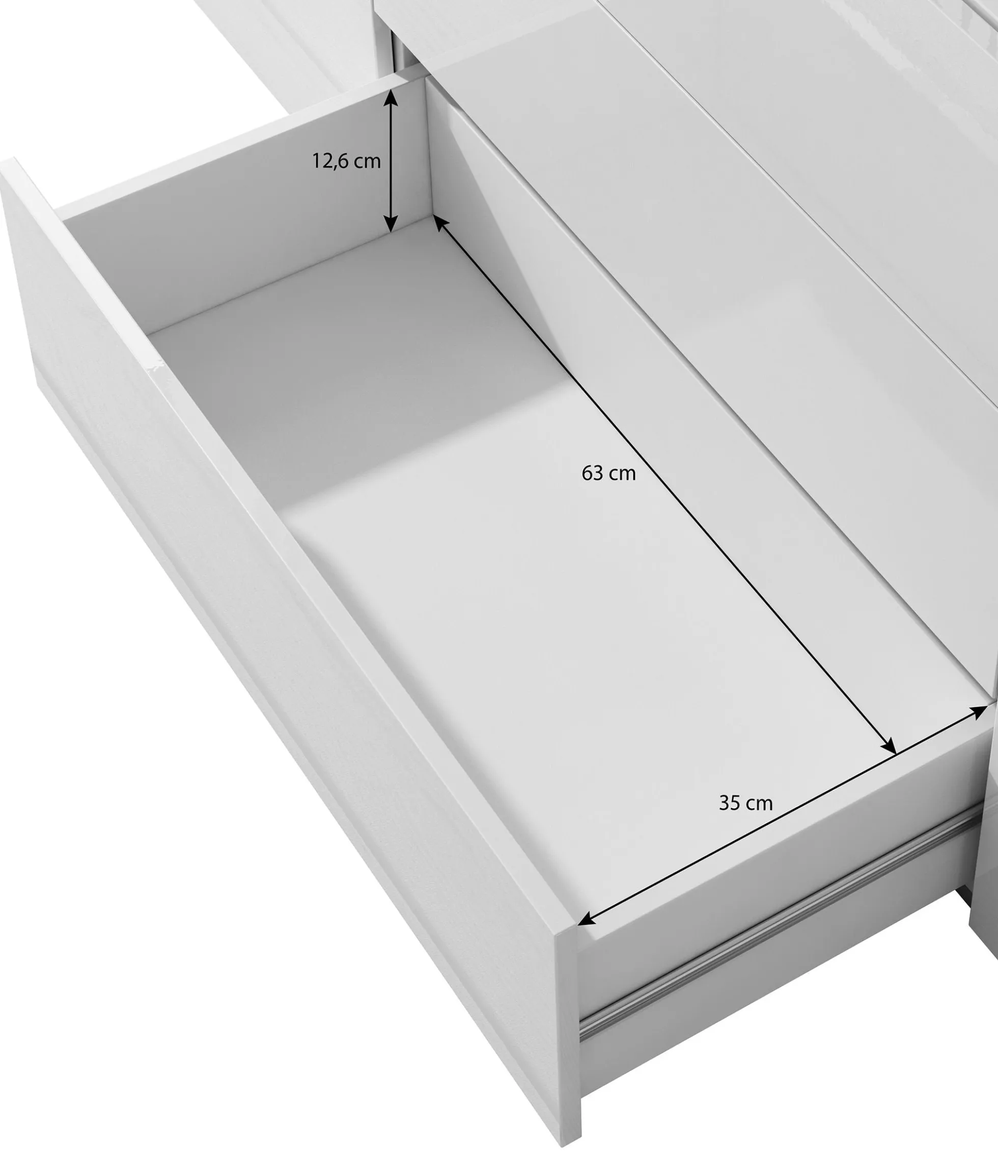 Bonzo - Dressoir - Zwart - 150x39x68 cm