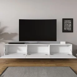 Bonzo - TV-Meubel - Wit - 180x33x30 cm