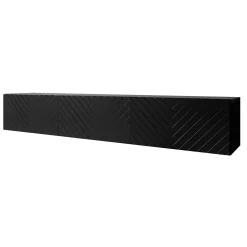 Bonzo - TV-Meubel - Zwart visgraat - 180x33x30 cm