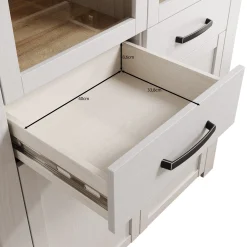 Borello - Buffetkast - Wit - 106x42x205 cm