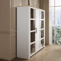Borello - Buffetkast - Wit - 151x42x161 cm