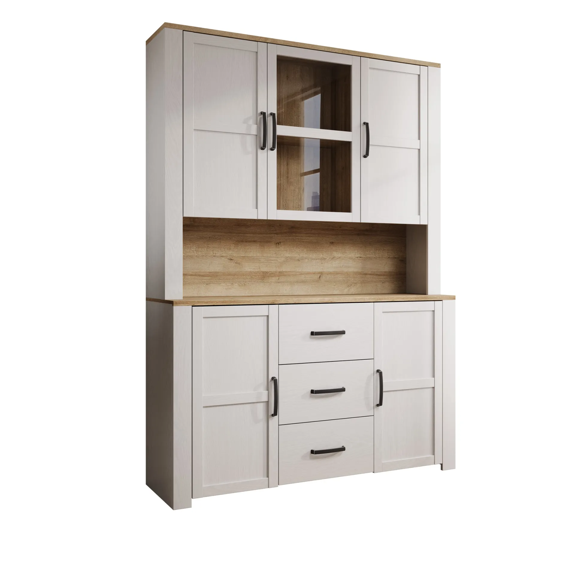 Borello - Buffetkast - Wit - 146x42x205 cm
