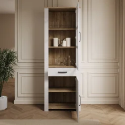 Borello - Buffetkast - Wit - 72x42x205 cm