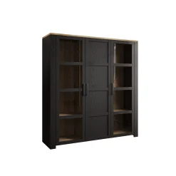 Borello - Buffetkast - Zwart - 151x42x161 cm