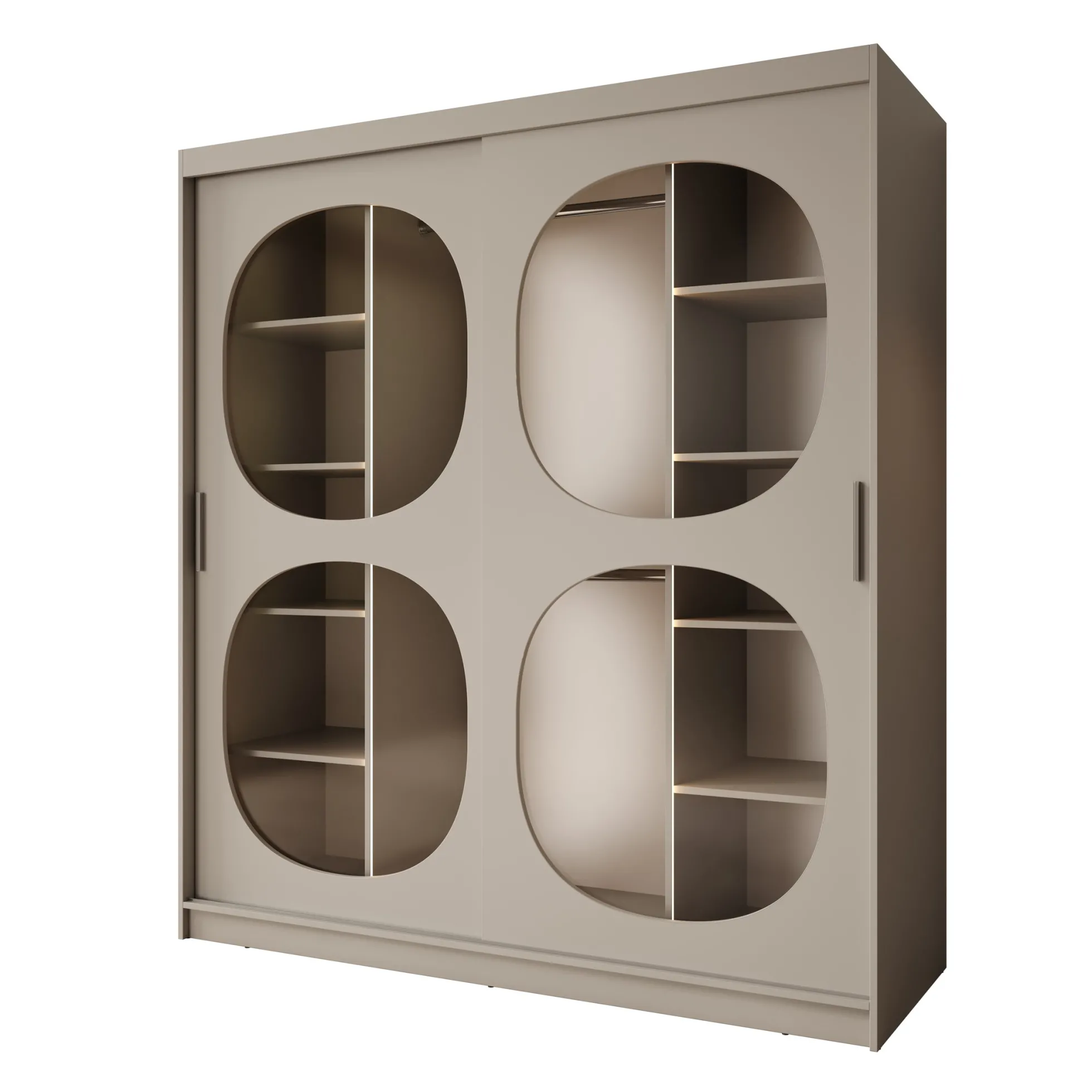 Bravanti - Kledingkast - Beige - 180x62x200 cm