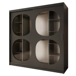 Bravanti - Kledingkast - Zwart - 200x62x200 cm