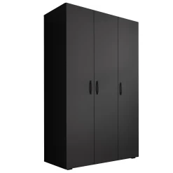 Brussel - Kledingkast 3-deurs - Antraciet - 111x52x179 cm