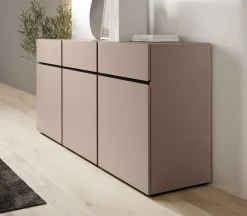 Cainan - Dressoir - Beige/zwart - 180x40x78 cm
