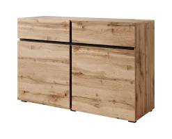 Cainan - Dressoir - Eiken/zwart - 119x40x78 cm